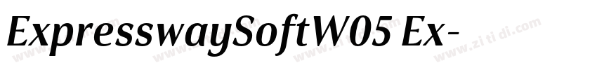 ExpresswaySoftW05 Ex字体转换